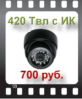videokamera-kupolnaya-cmos-420-tvl-s-ik-podsvetkoj-m371c Novosibirsk
